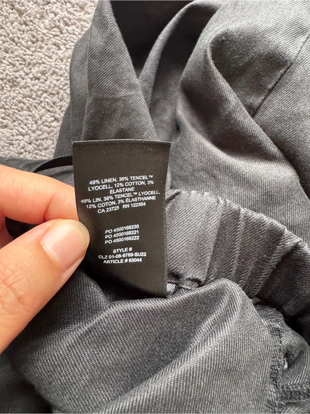 Babaton Linen-blend Casual Pants